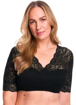 SUSA Dirndlbluse SCHWARZ