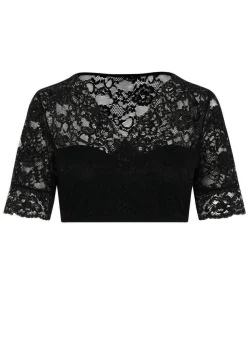 SUSA Dirndlbluse SCHWARZ