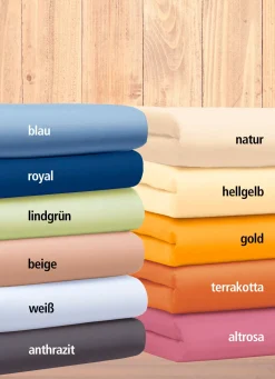 Sale Webana Doppel-Jersey Spannbetttuch BLAU