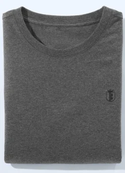 Sale BADER Doppelpack Shirt in 4 Farben 1x WEIß 1x DUNKELGRAU MELIERT
