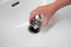 Best BADER „Drain Magic 2in1“ Universal-Abflussstöpsel SILBER