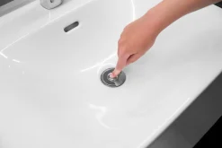 Best BADER „Drain Magic 2in1“ Universal-Abflussstöpsel SILBER
