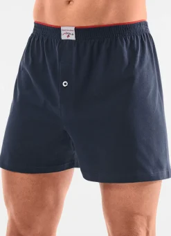 Clearance BADER Dreierpack Boxershorts aus Bio-Baumwolle 3X MARINE