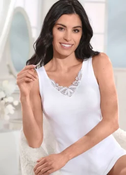 Hot MONAMI Dreierpack Hemden mit Stickereimotiv, auch als Spar-Sechserpack erhältlich WEISS
