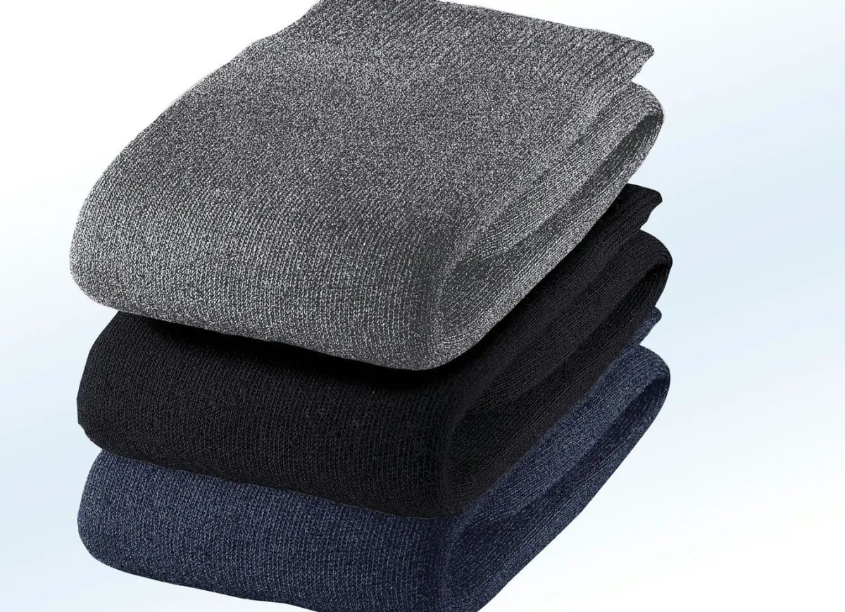 Best BADER Dreierpack Kniestrümpfe, uni bunt