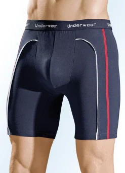 Outlet BADER Dreierpack Longpants mit Elastikbund MARINE