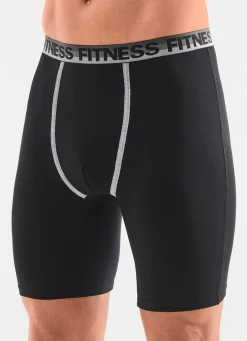 Clearance BADER Dreierpack Longpants mit Elastikbund 2X SCHWARZ, 1X HELLGRAU MELIERT