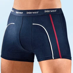 Discount BADER Dreierpack Pants aus Feinjersey, MARINE