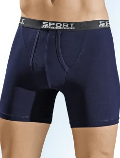Sale BADER Dreierpack Pants aus Feinjersey, uni bunt 2X MARINE, 1X BORDEAUX