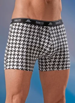 Hot BADER Dreierpack Pants mit Elastikbund WEISS-SCHWARZ