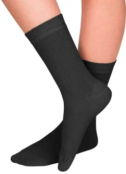 Outlet BADER Dreierpack Mesh Summerlight-Socken schwarz