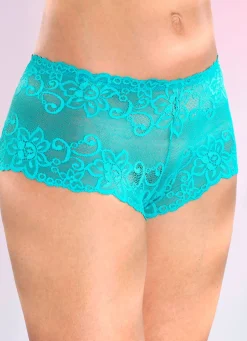 Clearance BADER Dreierpack Pants aus Elastikspitze TÜRKIS