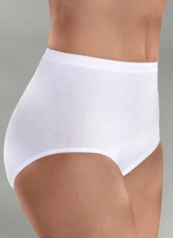 Hot BADER Dreierpack Slips mit elastischen Abschlüssen WEISS