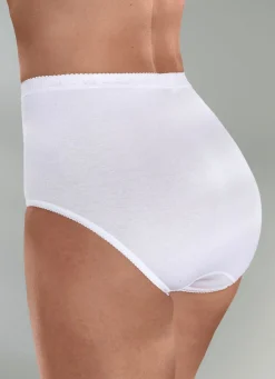 Hot BADER Dreierpack Slips mit elastischen Abschlüssen WEISS