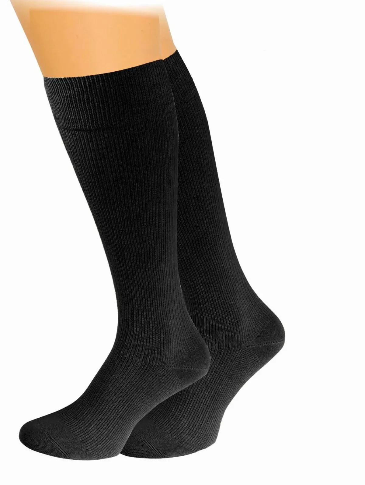 Outlet BADER Dreierpack Vital-Stützkniestrümpfe SCHWARZ