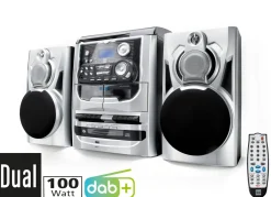 Outlet BADER Dual MP 301 DAB+ HiFi-Stereoanlage SILBER