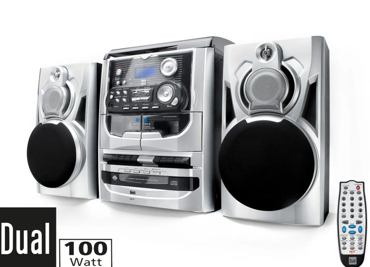 New DUAL MP 301 HiFi-Stereoanlage SILBER