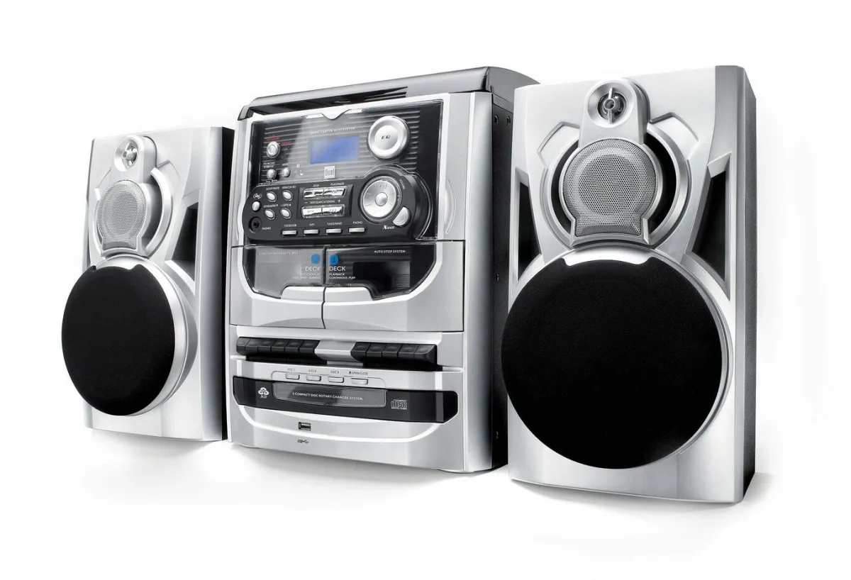 New DUAL MP 301 HiFi-Stereoanlage SILBER