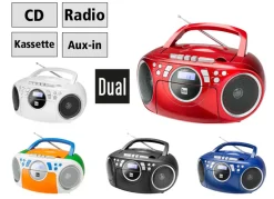 Online BADER Dual P70 CD-/Radio-/Kassettenspieler ROT