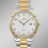 New DUGENA -Quartz-Herrenuhr mit Edelstahlbandgehäuse