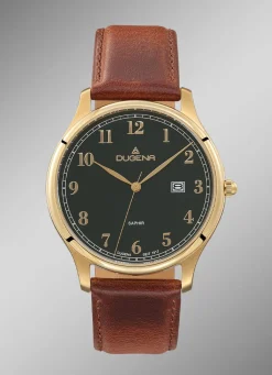 Hot DUGENA -Quartz-Herrenuhr mit Edelstahlgehäuse