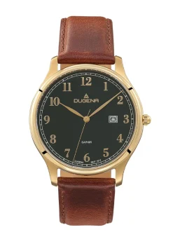Hot DUGENA -Quartz-Herrenuhr mit Edelstahlgehäuse