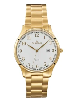 Best DUGENA -Quartz-Herrenuhr mit Edelstahlbandgehäuse