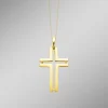 Discount BADER Durchbrochener Kreuz-Anhänger aus Gold