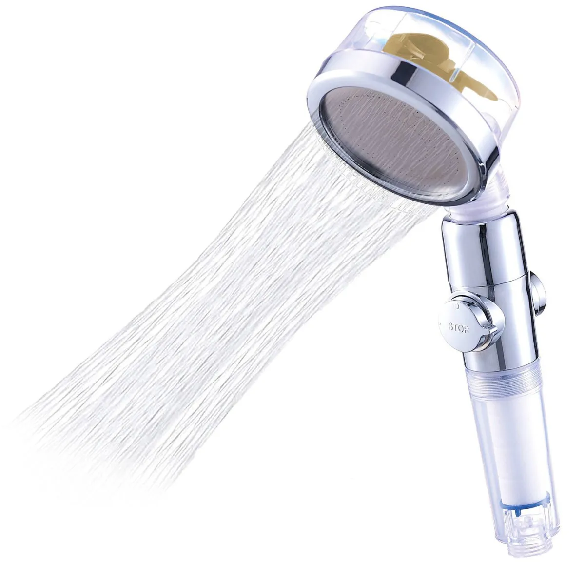 Discount BADER Duschkopf Aquadon EcoTornado mit genialem Turbinen-Effekt GOLD
