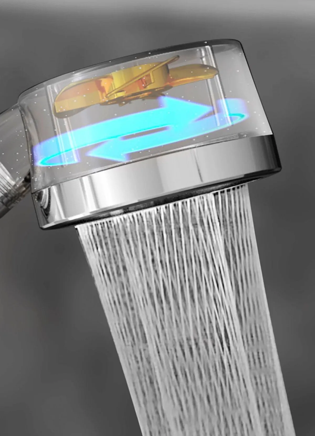 Discount BADER Duschkopf Aquadon EcoTornado mit genialem Turbinen-Effekt GOLD