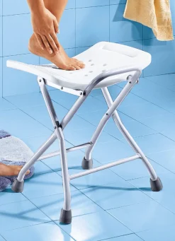 Best BADER Dusch- und Badehocker WEISS