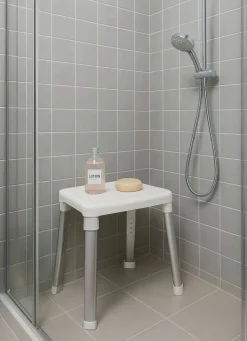 Online BADER Dusch- und Badehocker mit extra großer Sitzfläche WEISS