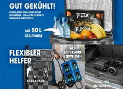 BADER EASYmaxx Einkaufsroller schwarz-grau