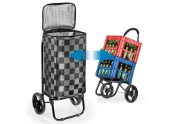 BADER EASYmaxx Einkaufsroller schwarz-grau