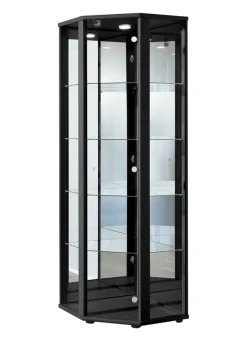 Online BADER Eck-Vitrine mit LED-Beleuchtung SCHWARZ