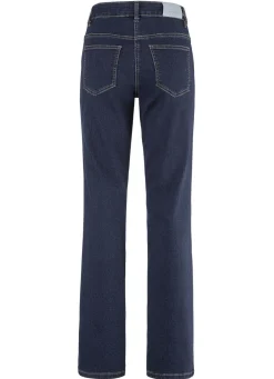 Discount BADER Edel-Jeans mit dekorativer Strasszier DUNKELBLAU