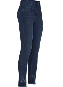 Online BADER Edel-Jeans mit Fransensaum DUNKELBLAU