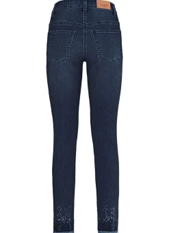 Online BADER Edel-Jeans mit Fransensaum DUNKELBLAU