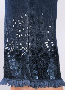 Online BADER Edel-Jeans mit Fransensaum DUNKELBLAU