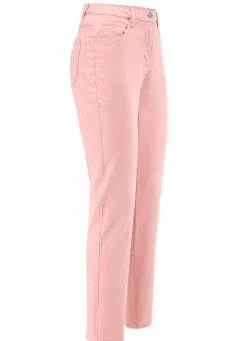 New BADER Edeljeans mit Stickerei in 7/8-Länge ROSA