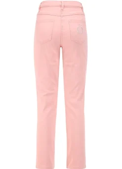 New BADER Edeljeans mit Stickerei in 7/8-Länge ROSA