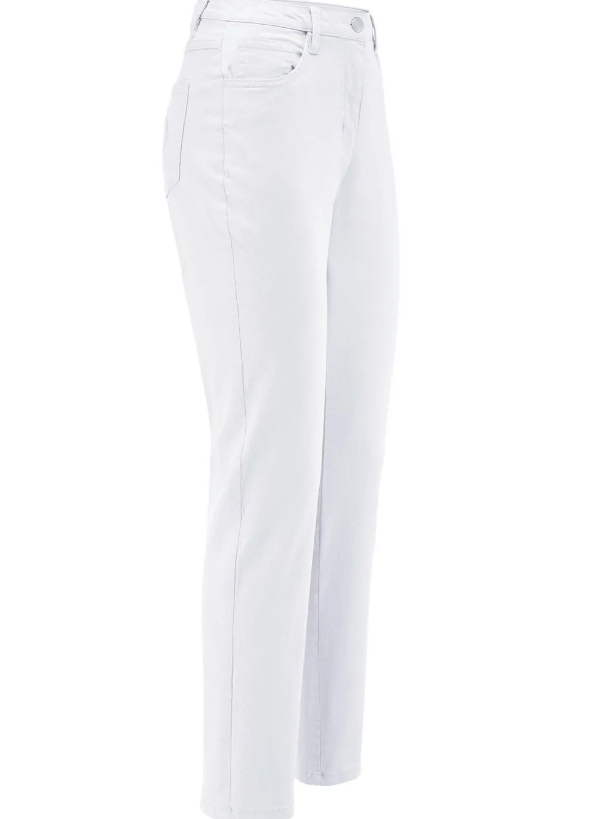 Hot BADER Edeljeans mit Stickerei in 7/8-Länge WEISS