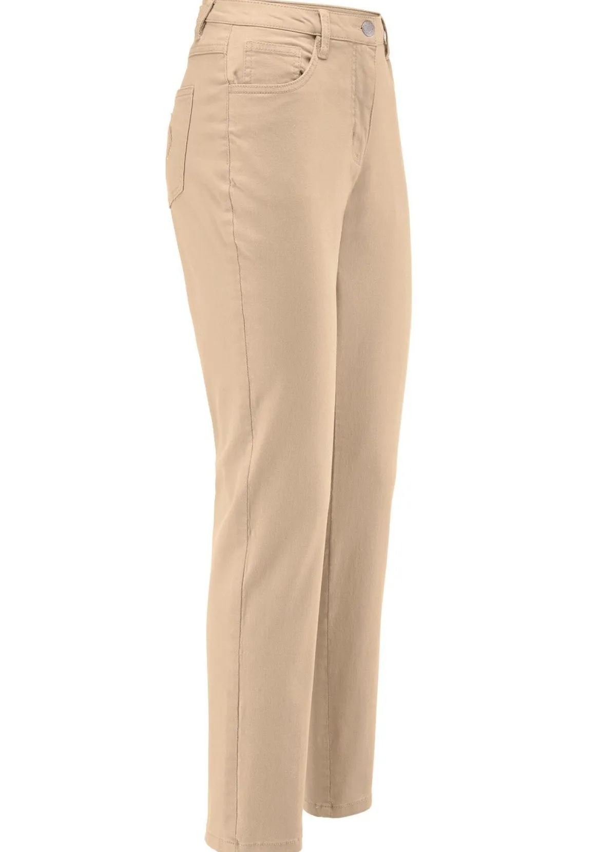 Clearance BADER Edeljeans mit Stickerei in 7/8-Länge SAND