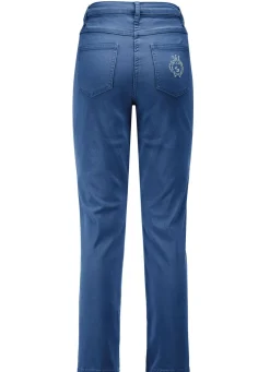 Clearance BADER Edeljeans mit Stickerei in 7/8-Länge JEANSBLAU