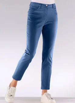 Clearance BADER Edeljeans mit Stickerei in 7/8-Länge JEANSBLAU