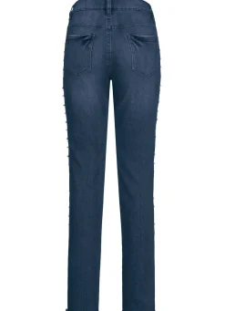 Hot BADER Edel-Jeans mit tollen Zierperlen DUNKELBLAU
