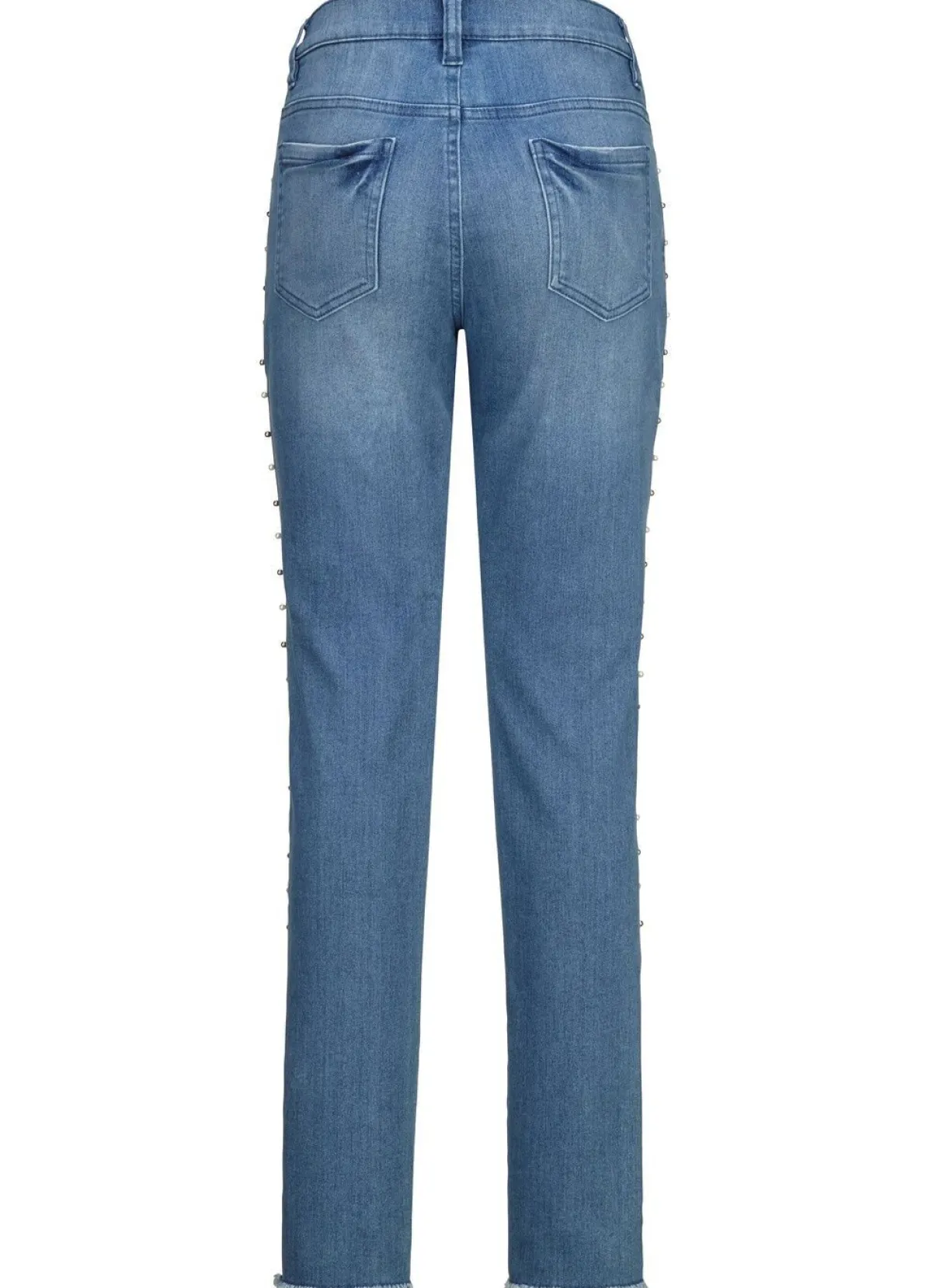 Outlet BADER Edel-Jeans mit tollen Zierperlen JEANSBLAU