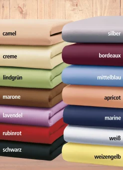 Sale BELLANA Edel-Jersey-Spannbetttuch mit Elasthan RUBINROT