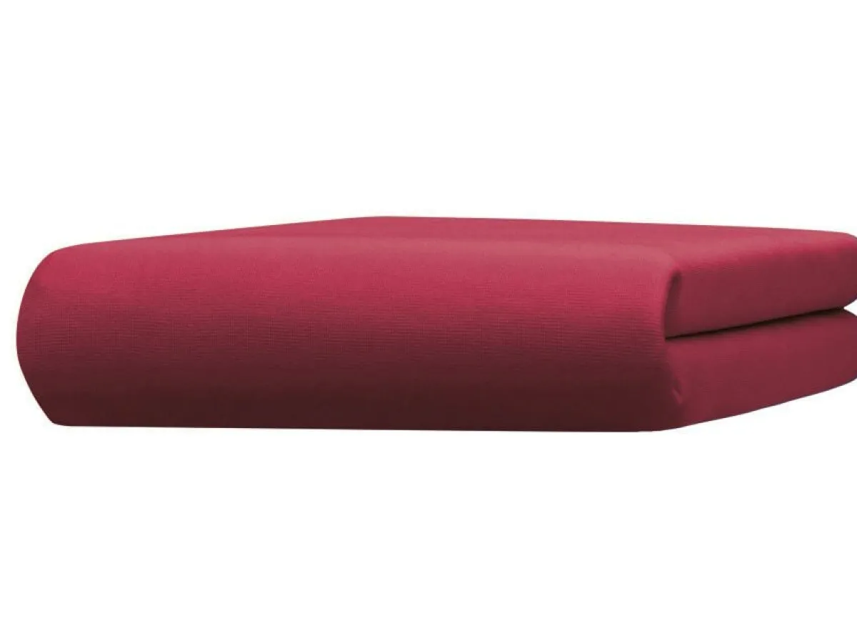 Clearance BADER Edel-Jersey-Spannbetttuch von Bellana RUBINROT