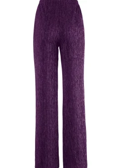 Hot KLAUS MODELLE MADE IN GERMANY Edel schimmernde Hose BEERE